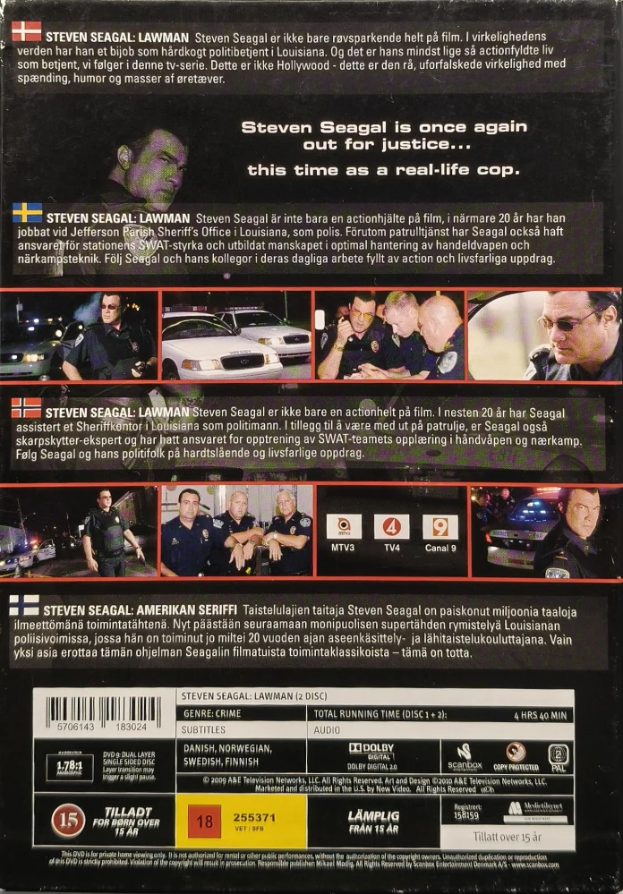2 DVD) Steven Seagal: Lawman - Amerikan Seriffi