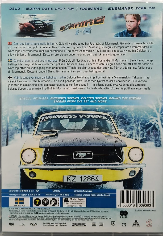2 DVD) Burning / Burning 2 - On Ice (Børning 1-2) (2014(2016)
