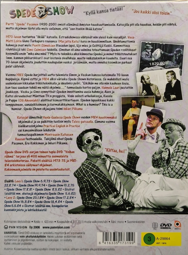 2 DVD) Spede Show – Voihan rähmä 1973-1984
