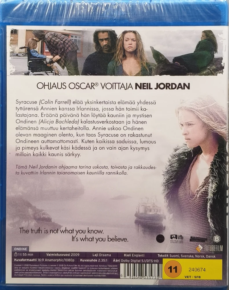 UUSI (BLU-RAY) Colin Farrell, Alicja Bachleda: Ondine (2009) SUOMIKANNET