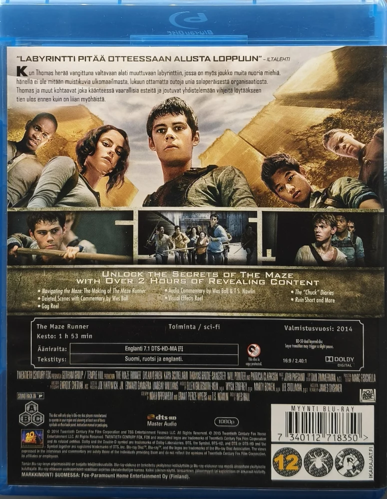 3 BLU-RAY) LABYRINTTI Trilogia (2014-2018)
