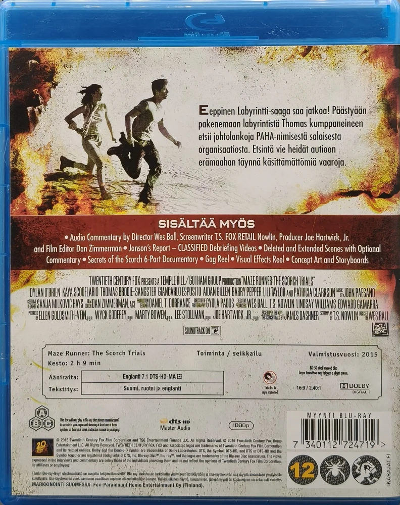 3 BLU-RAY) LABYRINTTI Trilogia (2014-2018)