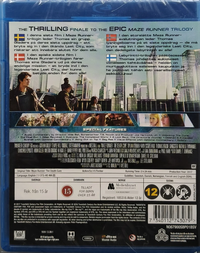 3 BLU-RAY) LABYRINTTI Trilogia (2014-2018)