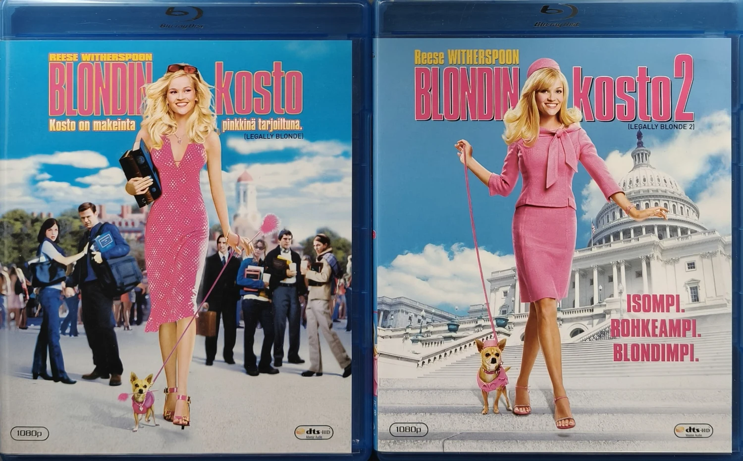 2 BLU-RAY)  Reese Witherspoon: Blondin kosto & Blondin kosto 2 - SUOMIKANNET