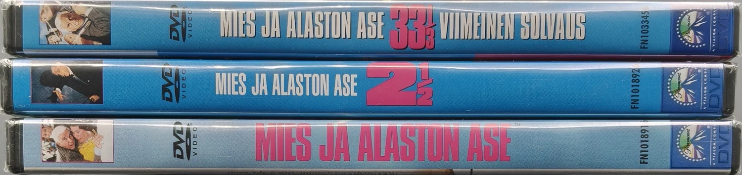 UUSI (3 DVD) Mies ja alaston ase 1-3 - The Naked Gun: Trilogia - SUOMIKANNET