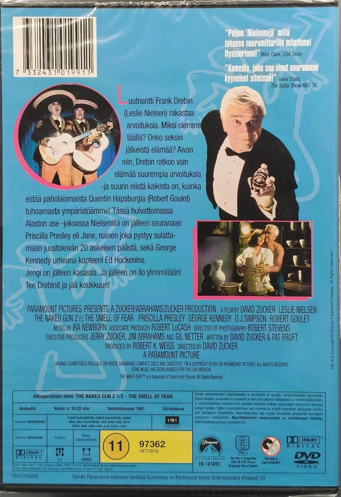 UUSI (3 DVD) Mies ja alaston ase 1-3 - The Naked Gun: Trilogia - SUOMIKANNET