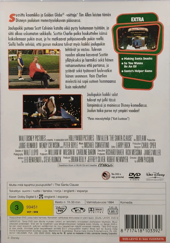 3 DVD) Mutta mitä tapahtui Joulupukille? (1-3) Trilogia - SUOMIKANNET