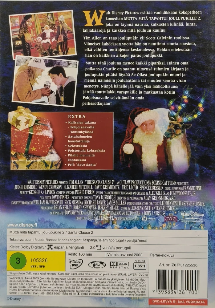 3 DVD) Mutta mitä tapahtui Joulupukille? (1-3) Trilogia - SUOMIKANNET