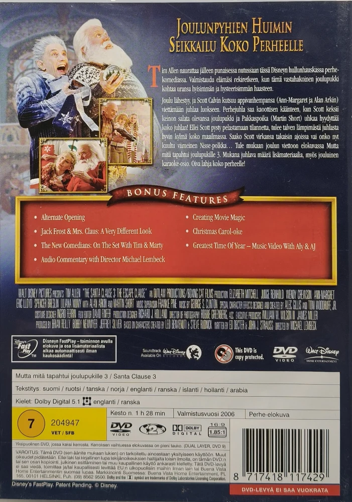 3 DVD) Mutta mitä tapahtui Joulupukille? (1-3) Trilogia - SUOMIKANNET