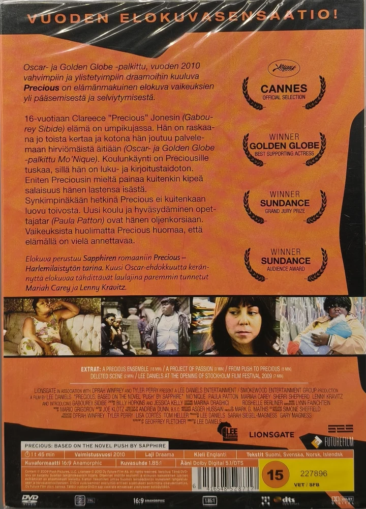 UUSI DVD) Precious (2009) SUOMIKANNET