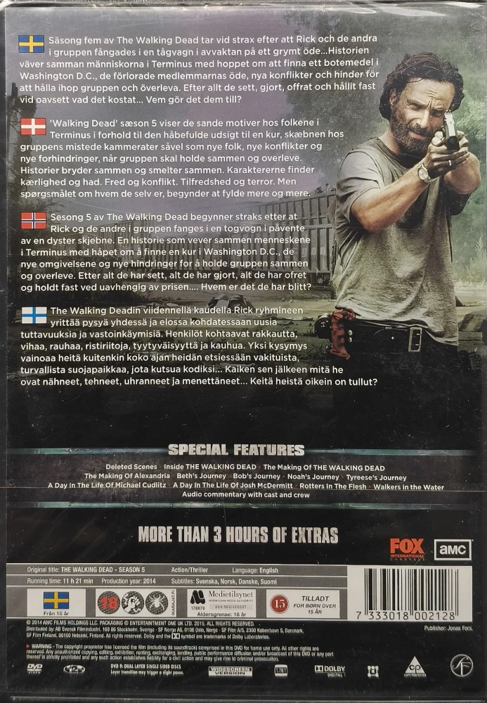 UUSI (5 DVD) The Walking Dead: Kausi 5 (2014-2015)