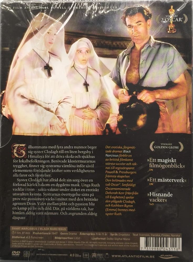 UUSI (DVD) Musta narsissi - Black Narcissus (1947)
