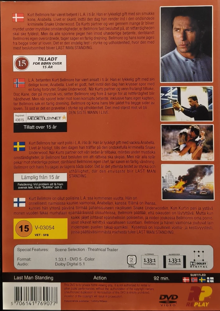 DVD) Jeff Wincott: LAST MAN STANDING (1995) REPLAY