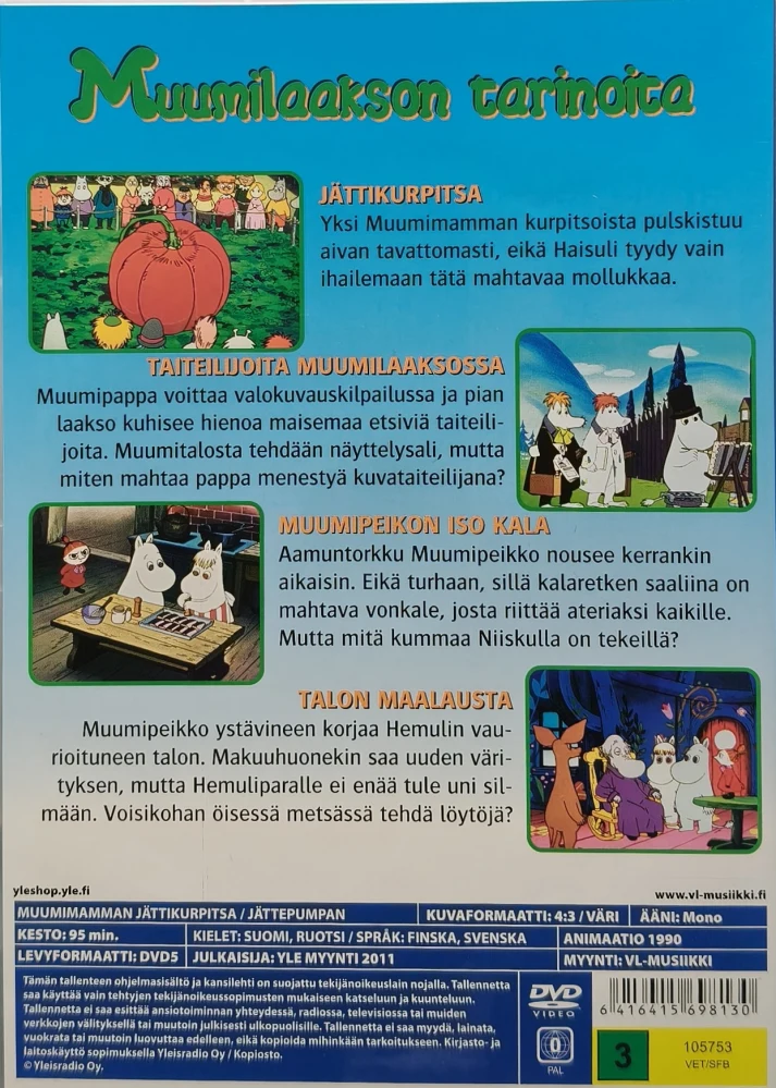 DVD) MUUMI -  Muumilaakson tarinoita: Muumimamman jättikurpitsa "VANHAT ÄÄNET"