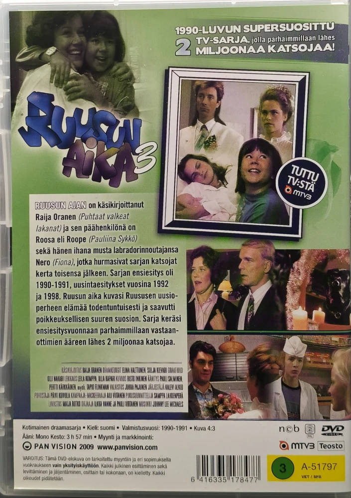 3 DVD) RUUSUN AIKA - KOKO SARJA (1990-91)
