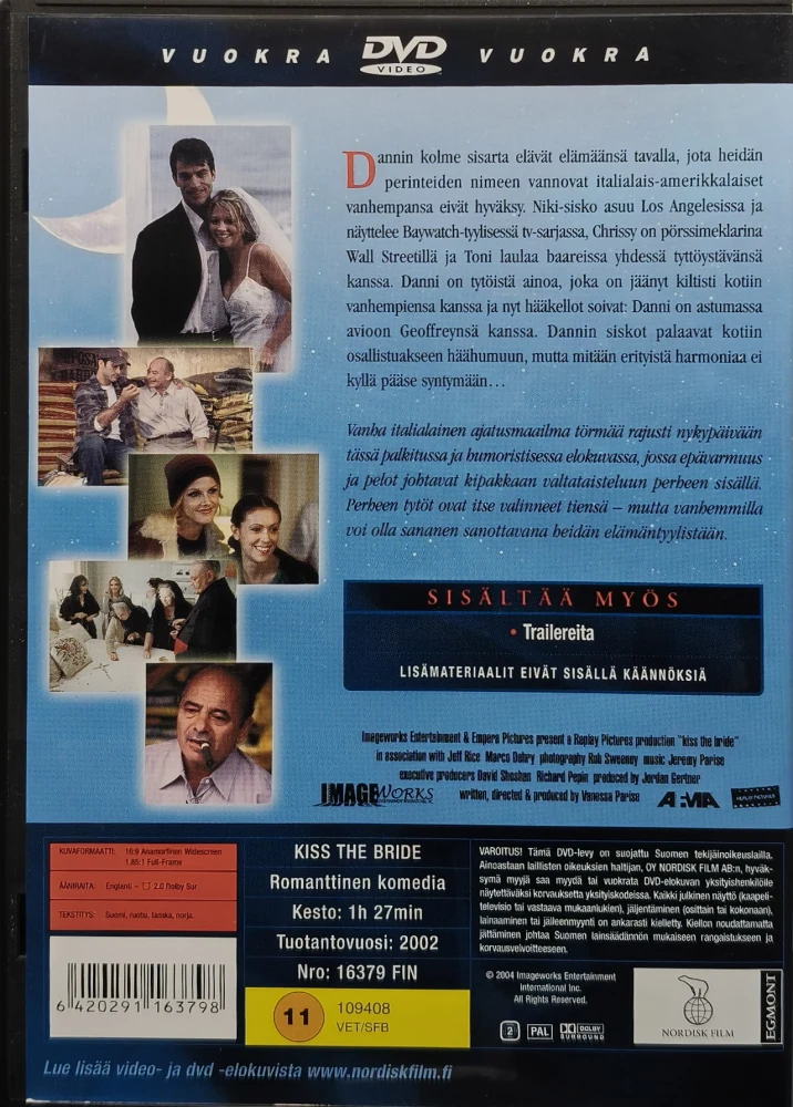DVD) Suukko Morsiamelle - Kiss The Bride (2002) Alyssa Milano