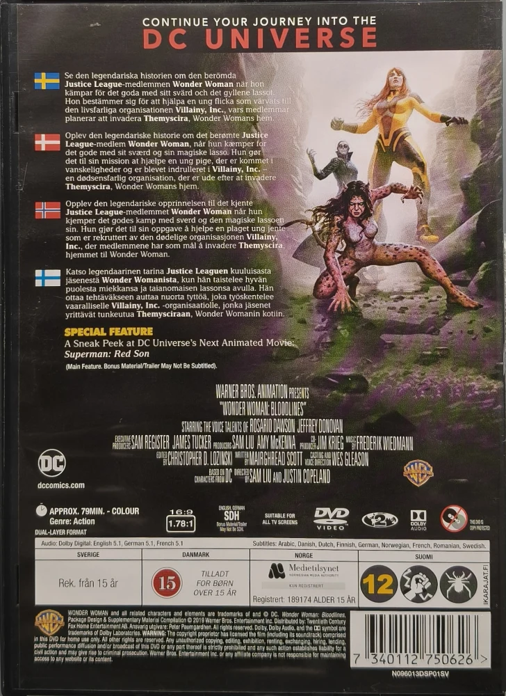 DVD) Wonder Woman Bloodlines (2019)