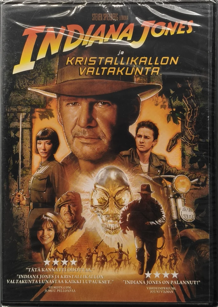 UUSI (DVD) HARRISON FORD: Indiana Jones ja kristallikallon valtakunta (2008)
