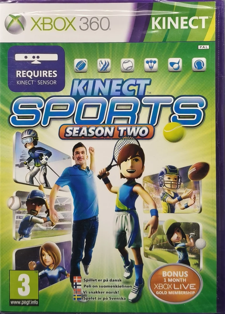 UUSI (Xbox 360 Kinect) Sports Season Two