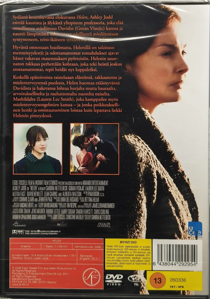 UUSI (DVD) Ashley Judd: HELEN (2009) SUOMIKANNET