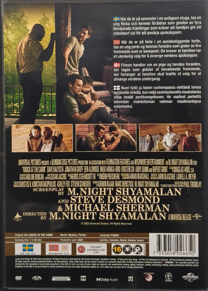 DVD) M. Night Shyamalan: Knock at the Cabin (2023)