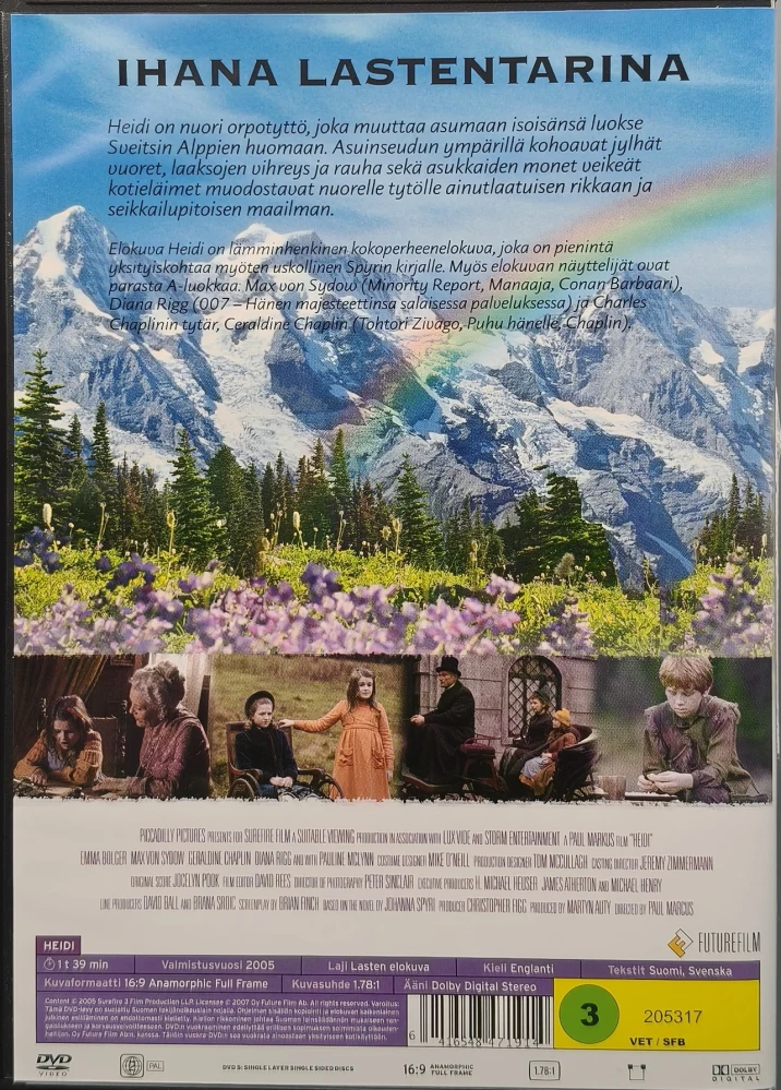 DVD) Emma Bolger: Heidi (2005) SUOMIKANNET