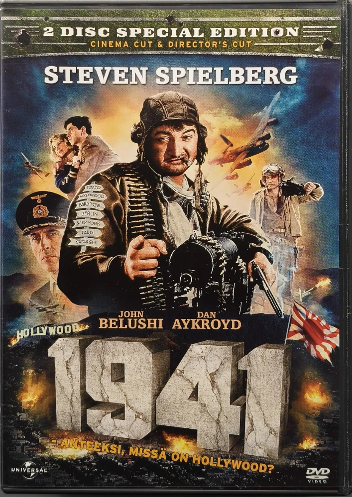 2 DVD) Steven Spielberg: 1941 - Anteeksi, missä on Hollywood? (1979)