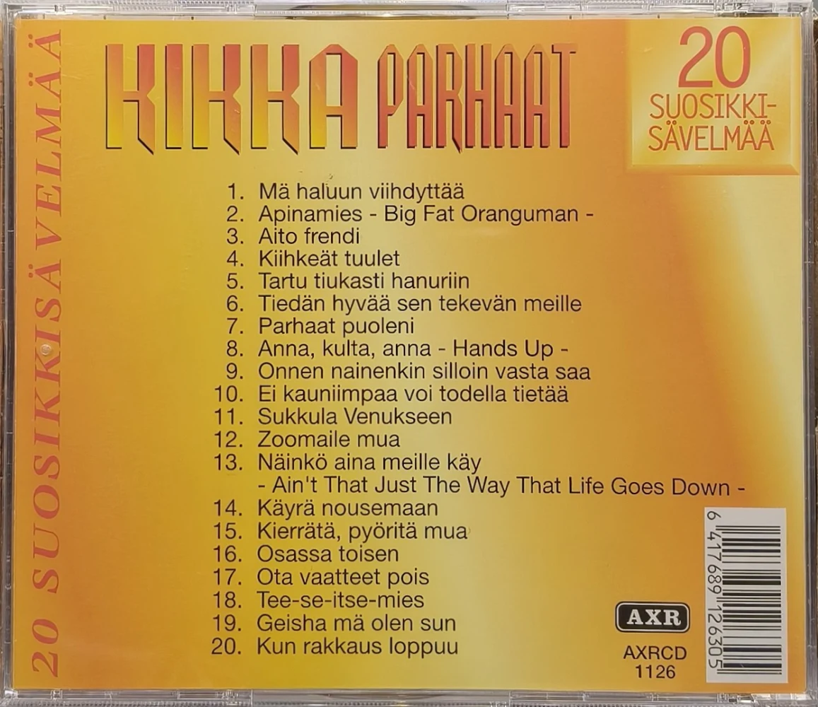 CD) Kikka – Parhaat - 20 Suosikkisävelmää (1997)