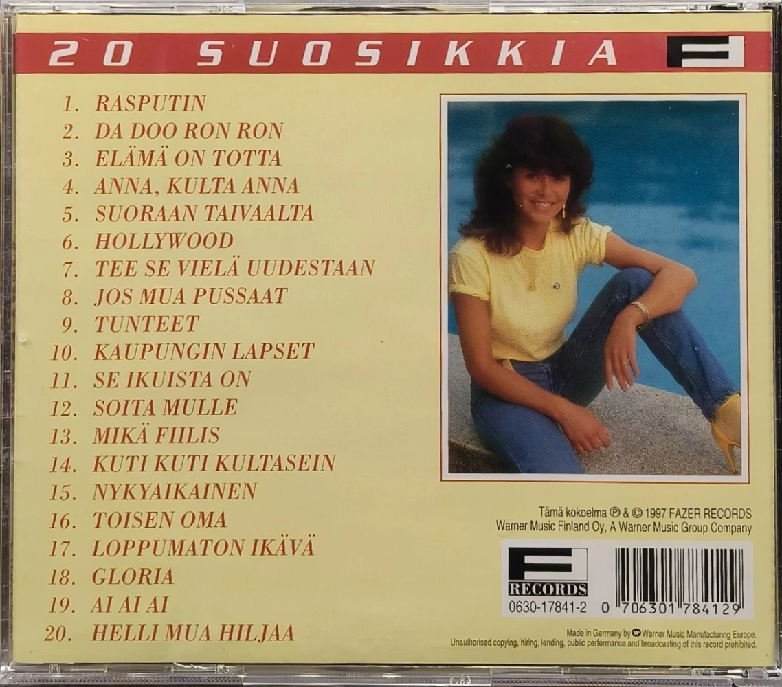 CD) Mona Carita – 20 Suosikkia - Rasputin (1997)