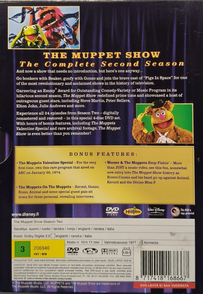4 DVD) The Muppet Show: 2. kausi (1977)