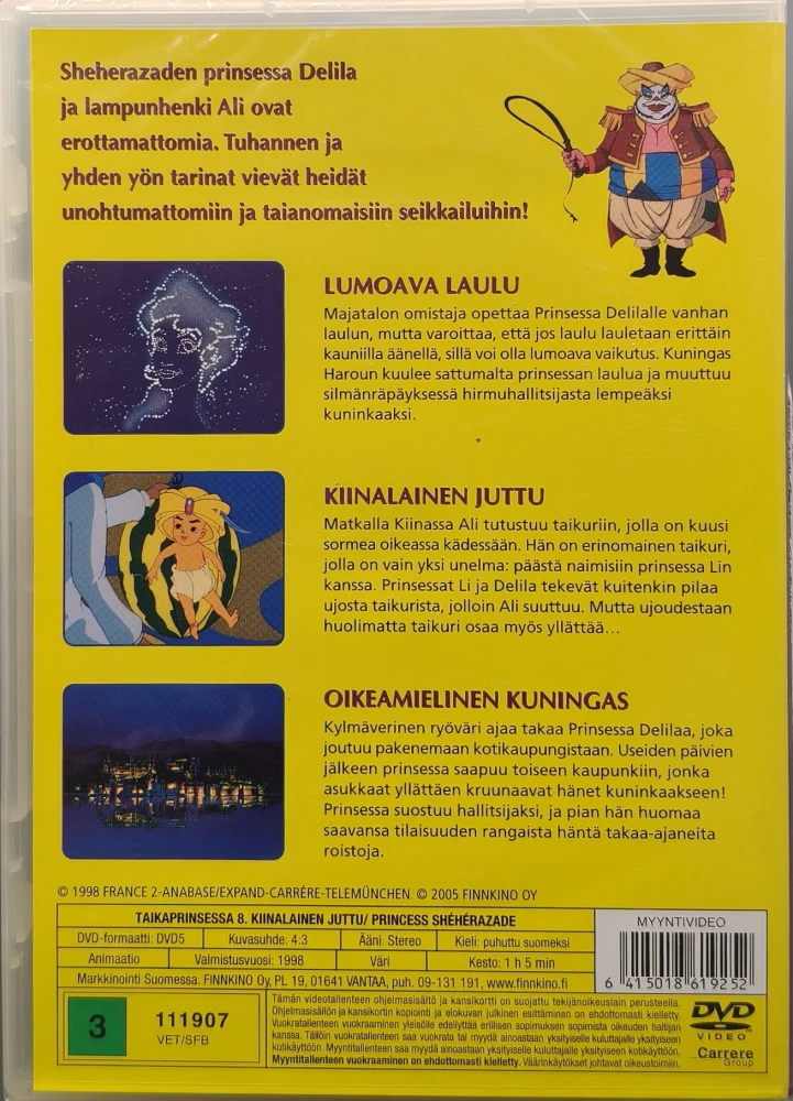 UUSI (DVD) Taikaprinsessa 8 - Princess Sheherazade - Kiinalainen juttu (1988)