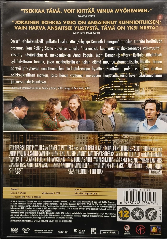 DVD) Anna Paquin: Margaret (2001) SUOMIKANNET