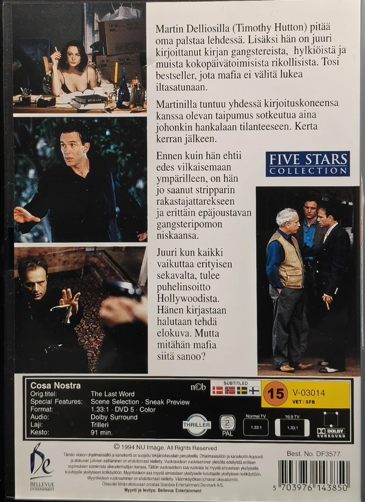 DVD) Cosa Nostra - Viimeinen sana - The last word (1995 SUOMIKANNET