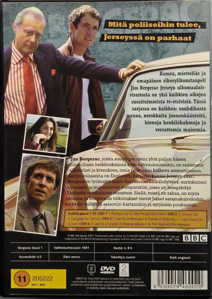 4DVD) Bergerac: Kausi 1 (1981) BBC - SUOMIKANNET - John Nettles,