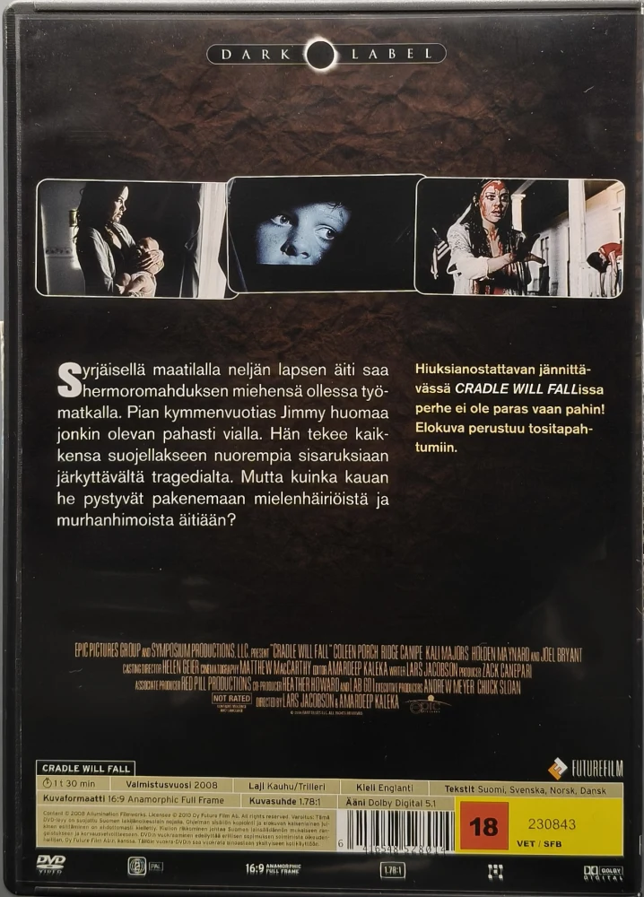 DVD) Cradle Will Fall (2008) DARK LABEL 29