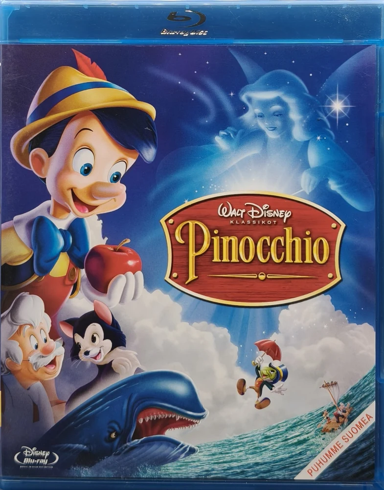 BLU-RAY) Disney Klassikko nro 2: Pinocchio (1940) SUOMIKANNET