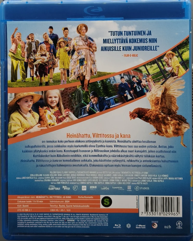 BLU-RAY) Heinähattu, Vilttitossu ja kana (2024)
