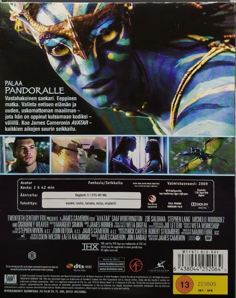 BLU-RAY+DVD) AVATAR (2009) SUOMIKANNET