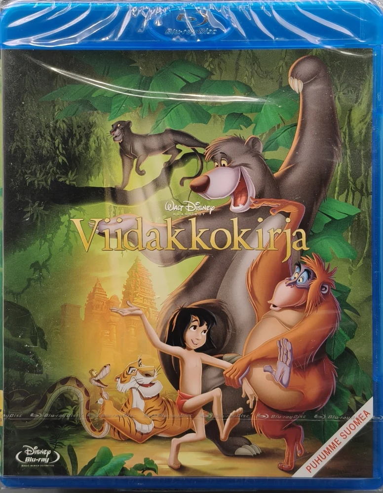 UUSI (BLU-RAY) Disney Klassikko 19: Viidakkokirja (1967) SUOMIKANNET