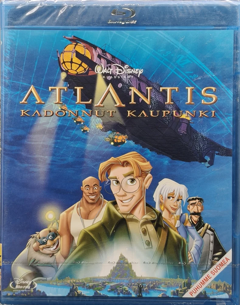 UUSI (BLU-RAY) Atlantis - Kadonnut Kaupunki - Disney Klassikko 40. (2001)