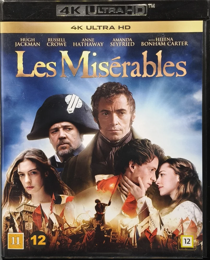 4K Ultra HD) Les Miserables (2012) Hugh Jackman, Russell Crowe