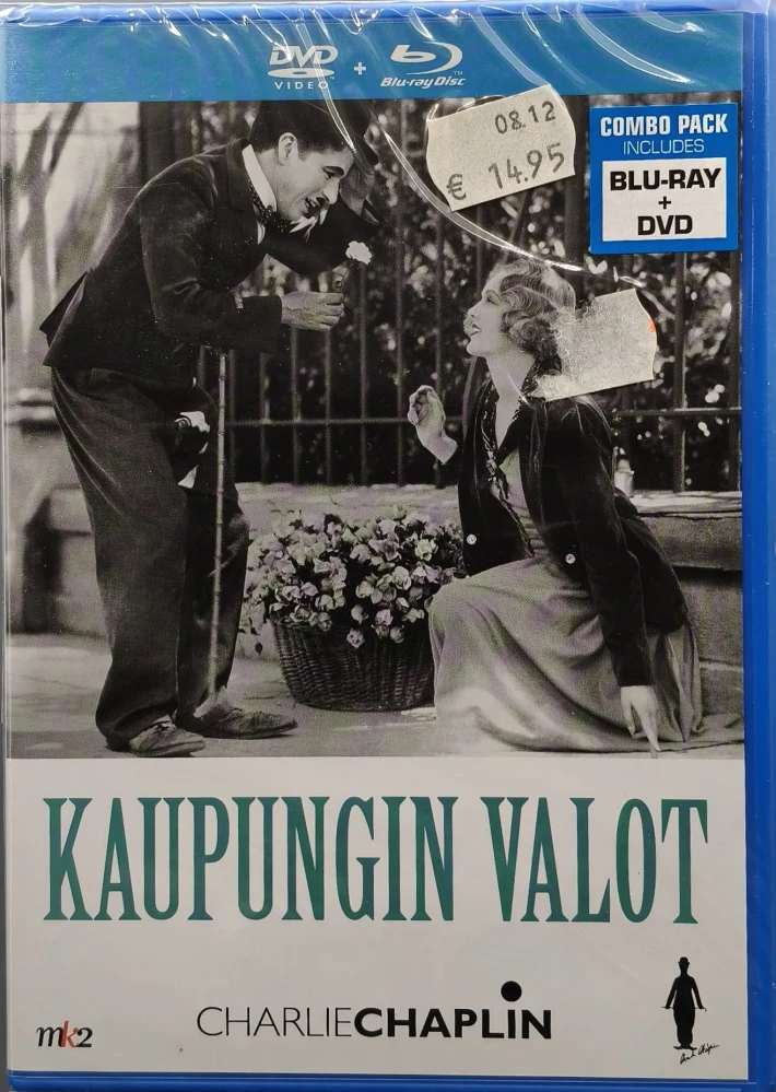 UUSI (BLU-RAY+DVD) Charlie Chaplin: Kaupungin valot
