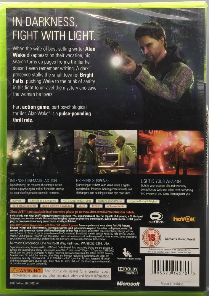 UUSI (XBOX 360) Alan Wake