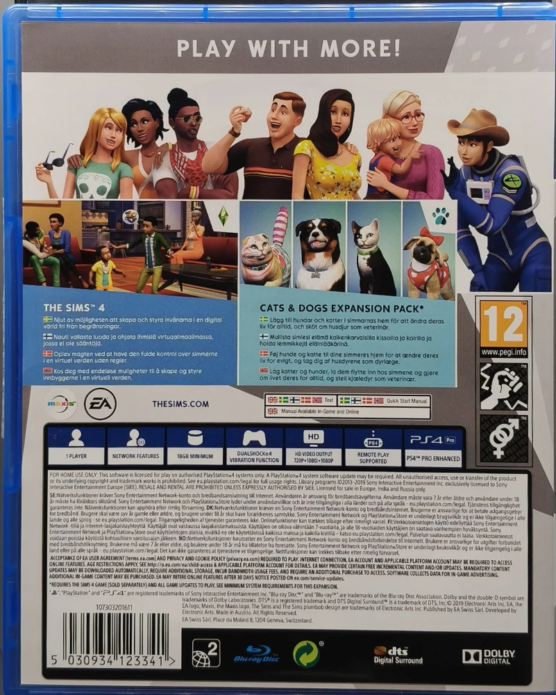 PS4) The Sims 4 ja Kissat ja koirat Bundle