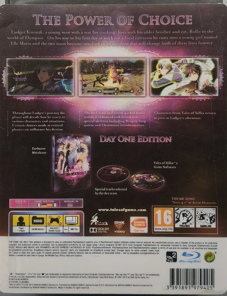 PS3) Tales of Xillia 2 (Day One Edition)