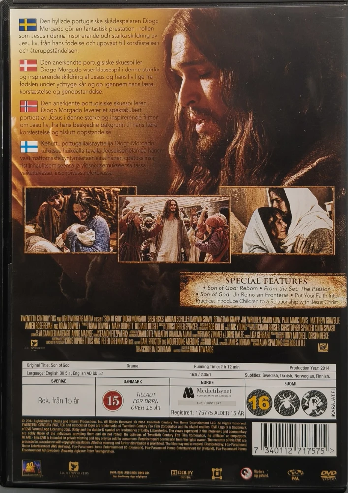 DVD) Diogo Morgado: Son Of God (2014) SUOMITEKSTIT