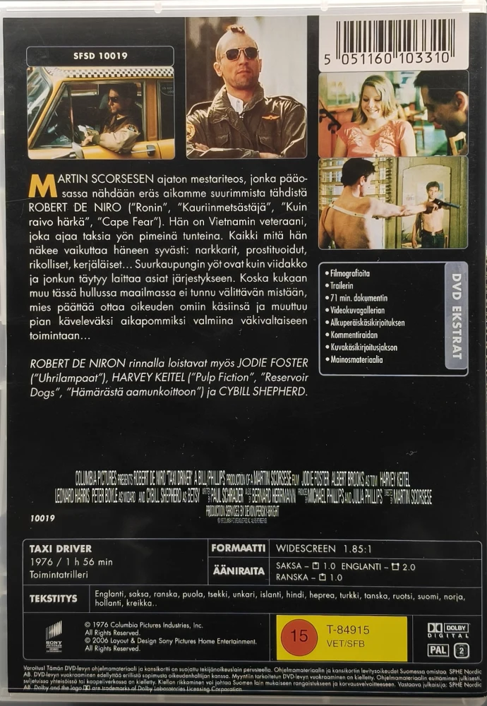 DVD) Robert De Niro: Taksikuski - Taxi Driver (1976) SUOMIKANNET