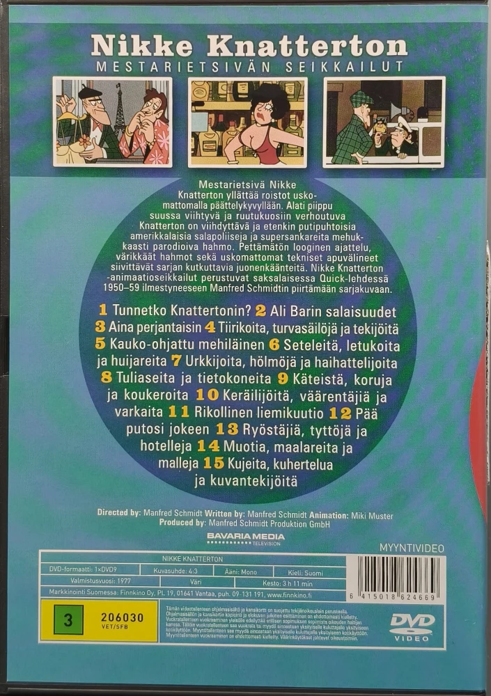 DVD) Nikke Knatterton - Mestarietsivän seikkailut (1977)
