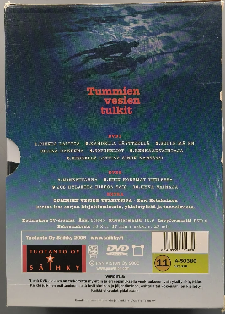 2 DVD) Kari Hotakaisen Tummien vesien tulkit (2002)