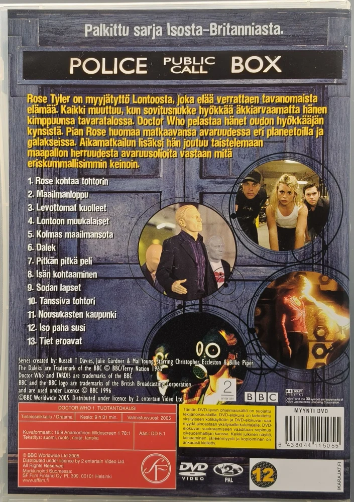 4 DVD) Doctor Who: Kausi 1 (2005) BBC - SUOMIKANNET
